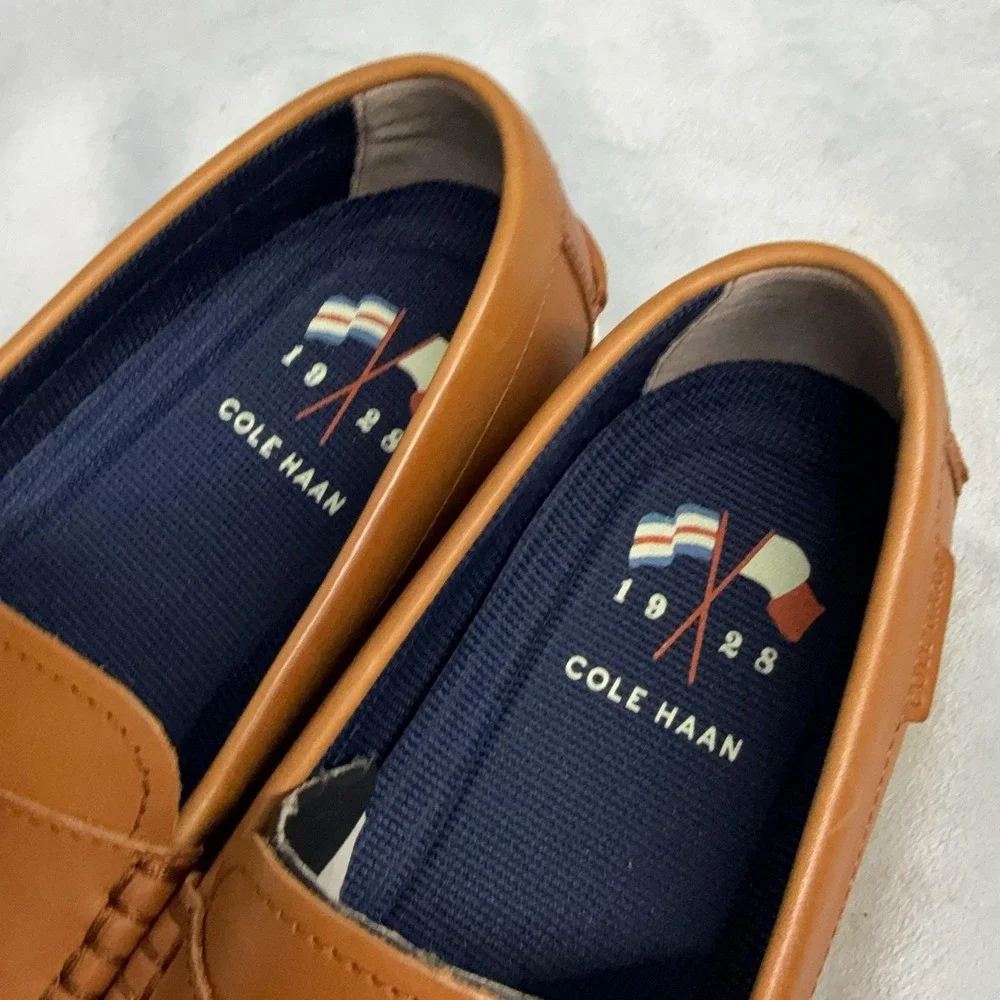 Cole Haan Nantucket Loafer II Shoes Mens Size 8.5 Brown Leather Slip On Casual